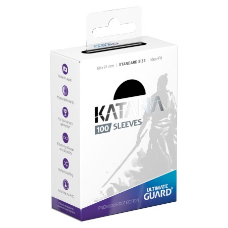 Ultimate Guard Katana Sleeves - Standard Size Black