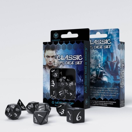 Kości RPG Klasyczne: Czarno-białe