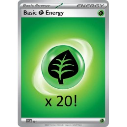 Pokemon TCG: Grass energy (roślinna energia) Pakiet 20szt! ORYGINALNA