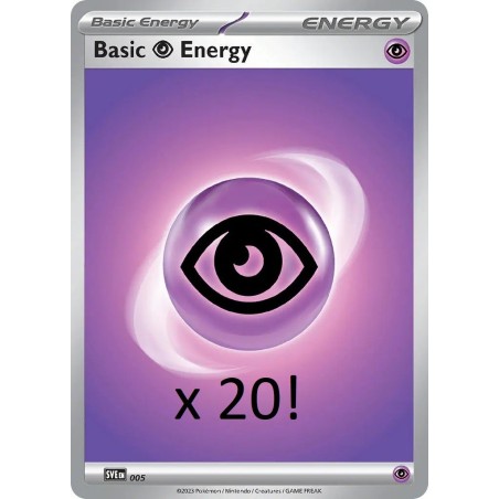 Pokemon TCG: Psychic energy (psychiczna energia) Pakiet 20szt! ORYGINALNA