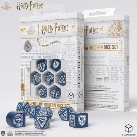 Harry Potter: Zestaw Kości Modern Ravenclaw - Niebieski