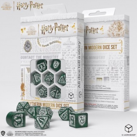 Harry Potter: Zestaw Kości Modern Slytherin - Zielony