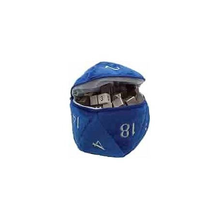 UP - D20 Plush Dice Bag - Blue - Kostka pluszowa Niebieska z sakiewką