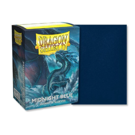 Koszulki Dragon Shield matte dual sleeves Midnight Blue standard size (Granatowe na zewnątrz, czarne wewnątrz)