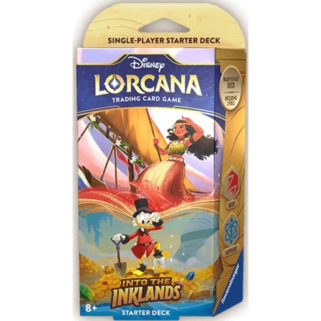 Disney Lorcana TCG: Into the Inklands - Ruby and Sapphire Starter Deck 1+1 GRATIS