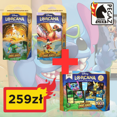 Disney Lorcana TCG: Into the Inklands - Pakiet 2x Deck + Gift Set!