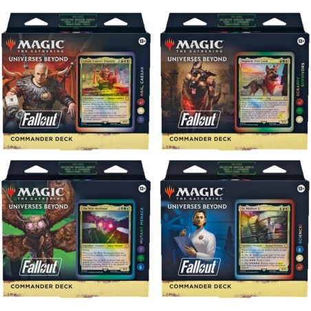 Magic the Gathering: Fallout - Pakiet zbiorczy wszystkich 4 decków Commander