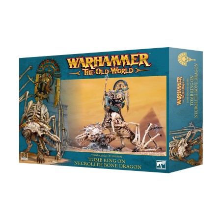 Warhammer Old World: Tomb Kings of Khemri: TOMB KING/LICHE PRIEST ON NECROLITH BONE DRAGON