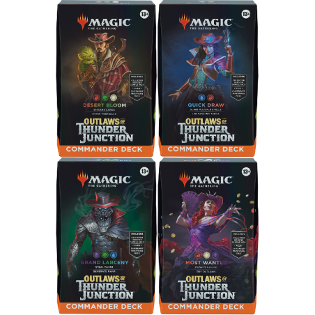 Magic the Gathering: Outlaws of Thunder Junction - Commander Deck Box (4)
