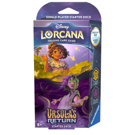 Disney Lorcana TCG - Ursula's Return Starter Deck Amber & Ametist 1+1 GRATIS