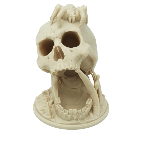 Czaszka pocałunek pustyni z pająkiem - wieża do kości - Desert's Kiss Skull Dice Tower