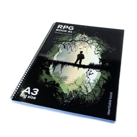 Księga RPG A3 - siatka kwadratowa