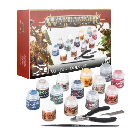Warhammer Age of Sigmar: Paints + Tools Set (Edycja 2024)