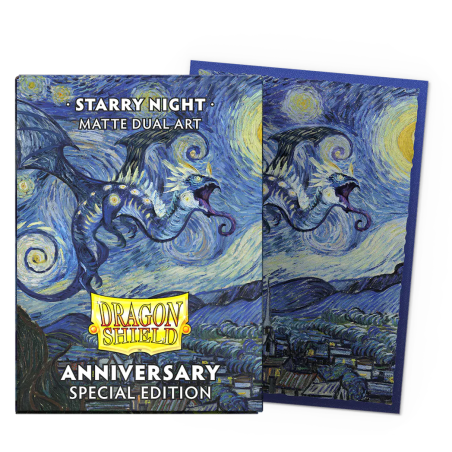 Koszulki Obrazkowe Rocznicowe Metaliczne 'Starry Night' Dragon Shield 100 sztuk