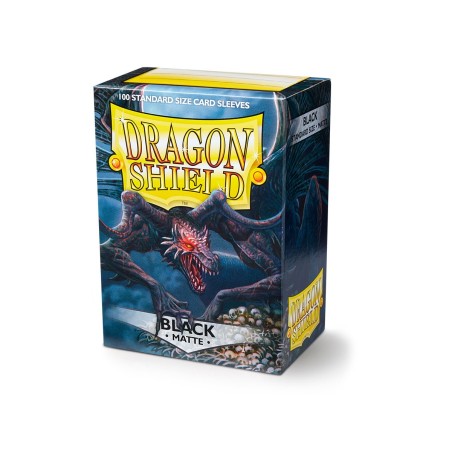 Black Matte ‘Rhipodon’ Dragons Shield 100 sztuk 88x63