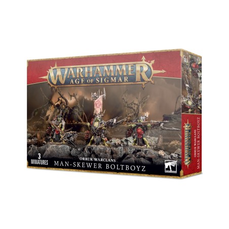 Warhammer Age of Sigmar Orruk Warclans: Man-Skewer Boltboyz