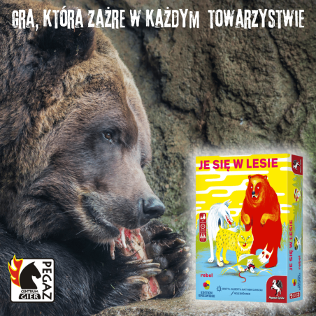 Je się w lesie