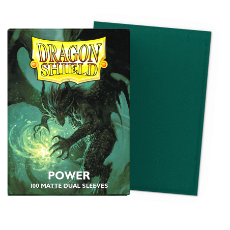 Dragon Shield Matte Dual Sleeves - Power (Zielone)