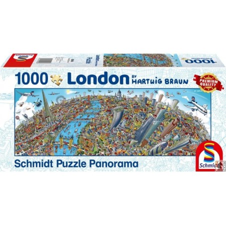 PQ Puzzle 1000 el. HARTWIG BRAUN Londyn (panorama)