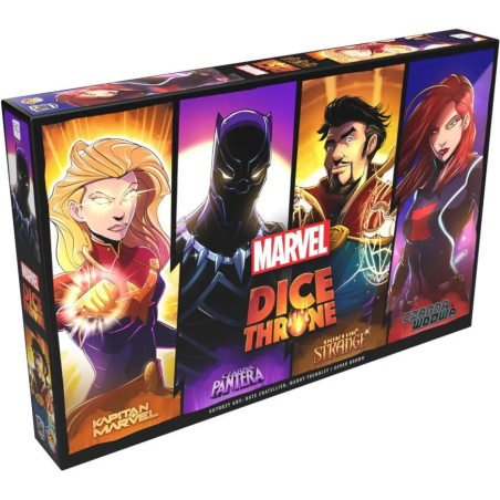 Marvel Dice Throne - box 2 (Czarna Pantera, Kapitan Marvel, Czarna Wdowa, Doktor Strange)