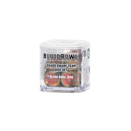 Chaos Dwarf Blood Bowl Team – Dice Set