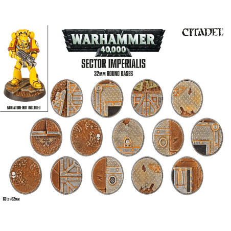 Warhammer 40.000: Sector Imperialis 32mm Round Bases