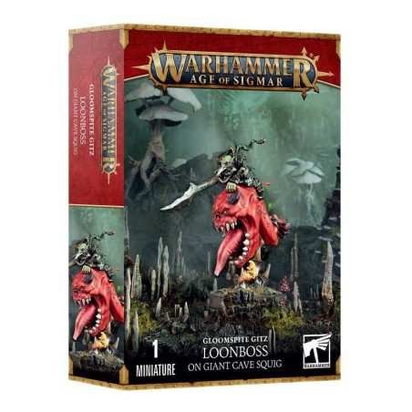 Warhammer Age of Sigmar: Gloomspite Gitz - Loonboss on Giant Cave Squig