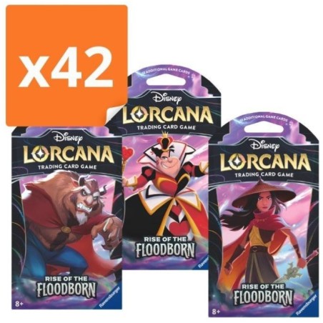 Disney Lorcana TCG: Rise of the Floodborn SLEEVED Booster Box (42 BOOSTERY)