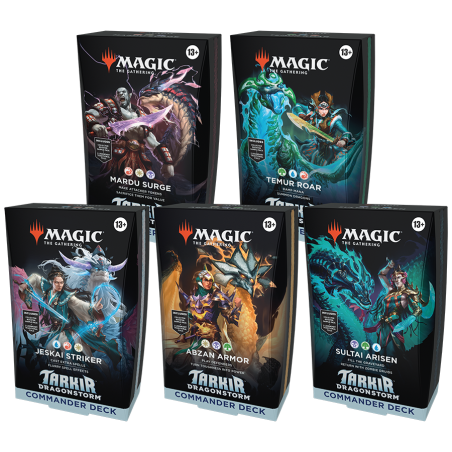 Magic the Gathering: Tarkir - Dragonstorm - Commander Deck (Pakiet 5 różnych)