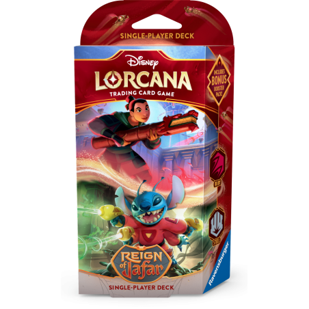 Disney Lorcana TCG: Reign of Jafar - Deck Ruby & Steel (Mulan & Stitch)