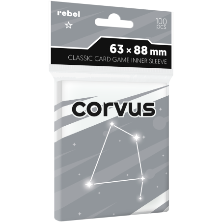 Koszulki na karty Rebel (63x88 mm) Corvus Inner Sleeve Light, 100 sztuk