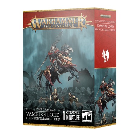 Warhammer Age of Sigmar: Soulblight Gravelords: Vampire Lord on Nightmare Steed