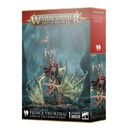 Warhammer Age of Sigmar: Soulblight Gravelords: Prince Vhordrai, Lord of the Crimson Keep/Revenant Draconith