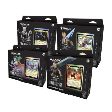 Magic the Gathering: Final Fantasy - Commander Deck: Komplet 4 różnych decków