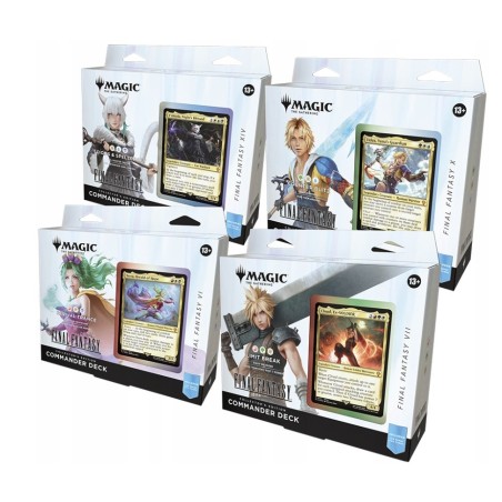 Magic the Gathering: Final Fantasy - Commander Collector's Edition Deck: Komplet 4 różnych decków