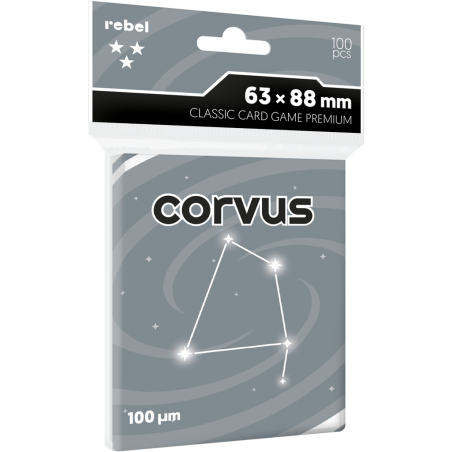 Koszulki na karty Rebel (63x88 mm) Corvus Premium, 100 sztuk