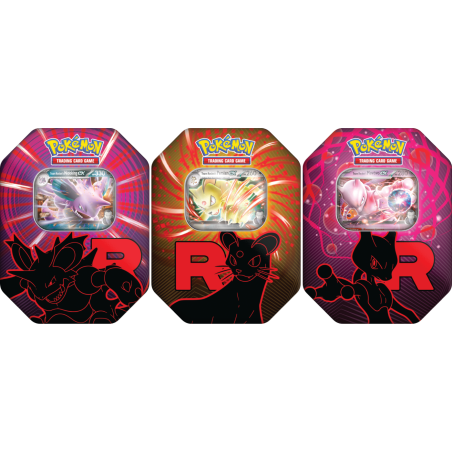 Pokémon TCG: Team Rocket Tin - Zestaw trzech różnych!