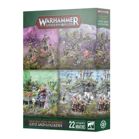 Warhammer Underworlds 4 armie: Destruction Warbands: Gitz and Goliaths