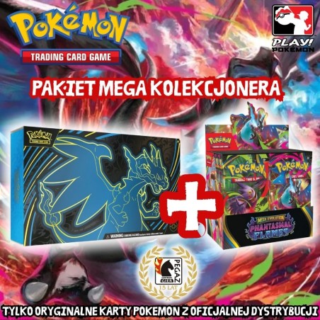Pokemon TCG: Mega Evolution: Phantasmal Flames - Booster Box +Mega Charizard Ex Ultra Premium Collection