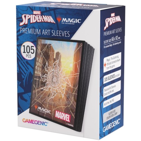 Koszulki na karty MTG- Marvel's Spider-Man - Premium Art Sleeves - Plains