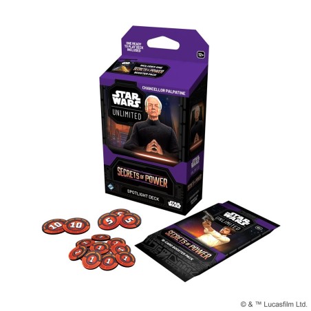 Star Wars: Unlimited Card Game - Secrets of Power - Chancellor Palpatine Spotlight Deck