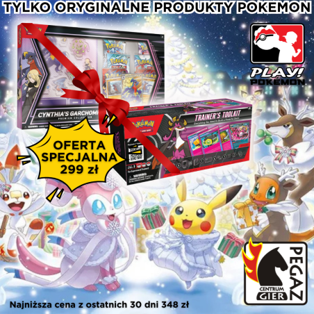 Pokemon TCG: Cynthia’s Garchomp ex - Premium Collection +Trainers Toolkit 2025 PAKIET ŚWIĄTECZNY