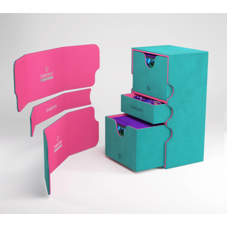 Gamegenic: Stronghold 200+ XL Convertible - Teal/Pink - Exclusive Line