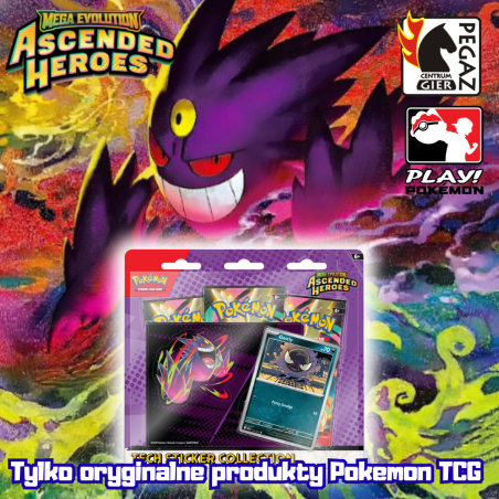 Pokemon TCG: Ascended Heroes - Tech Sticker Collection v Gastly/Mega Gengar