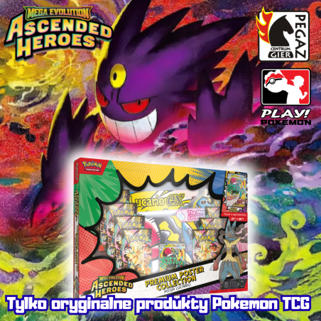 Pokemon TCG: Mega Evolution - Ascended Heroes - Premium Poster Collection - MEGA Lucario