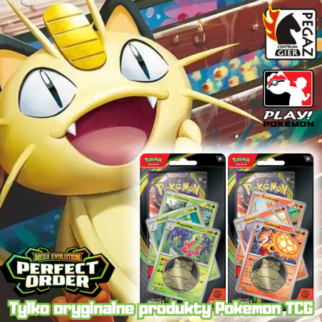 Pokemon TCG: Mega Evolution - Perfect Order - Premium Checklane Blister (1 z 2 do wyboru)