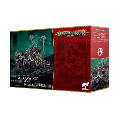 Warhammer Age of Sigmar: Ossiarch Bonereapers: Liege-Kavlaos on War Chariot