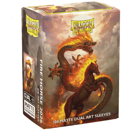 Dragon Shield Matte Dual Art Sleeves - 2026 Year of the Fire Horse