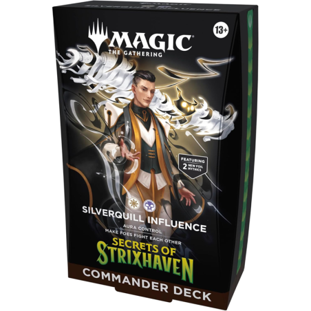 Magic: The Gathering® Secrets of Strixhaven Commander Deck Silverquill Influence (White Black)