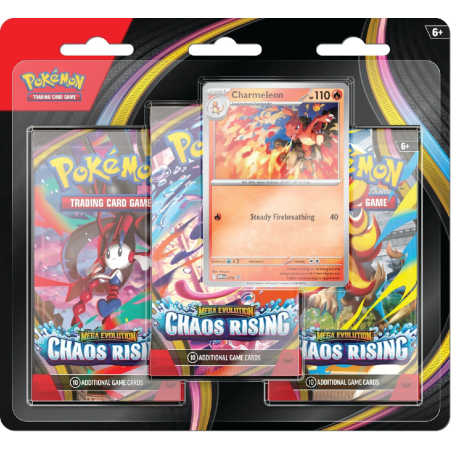 Pokémon TCG: Mega Evolution - Chaos Rising - 3-Pack Blister